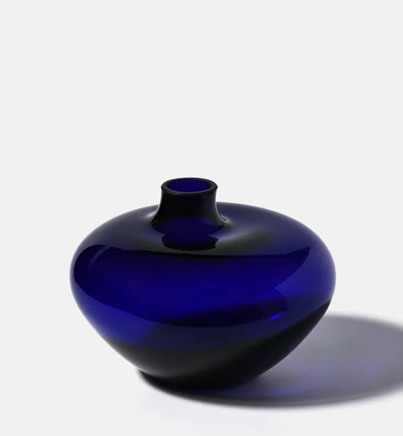 Krosno Pebble 2017 vase 16 cm cobalt