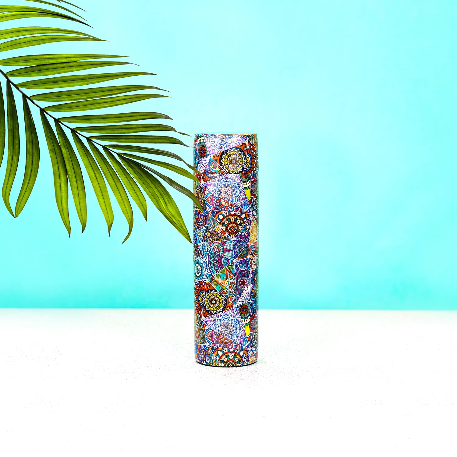 El'Cobre Mandala kobberflaske 500 ml print