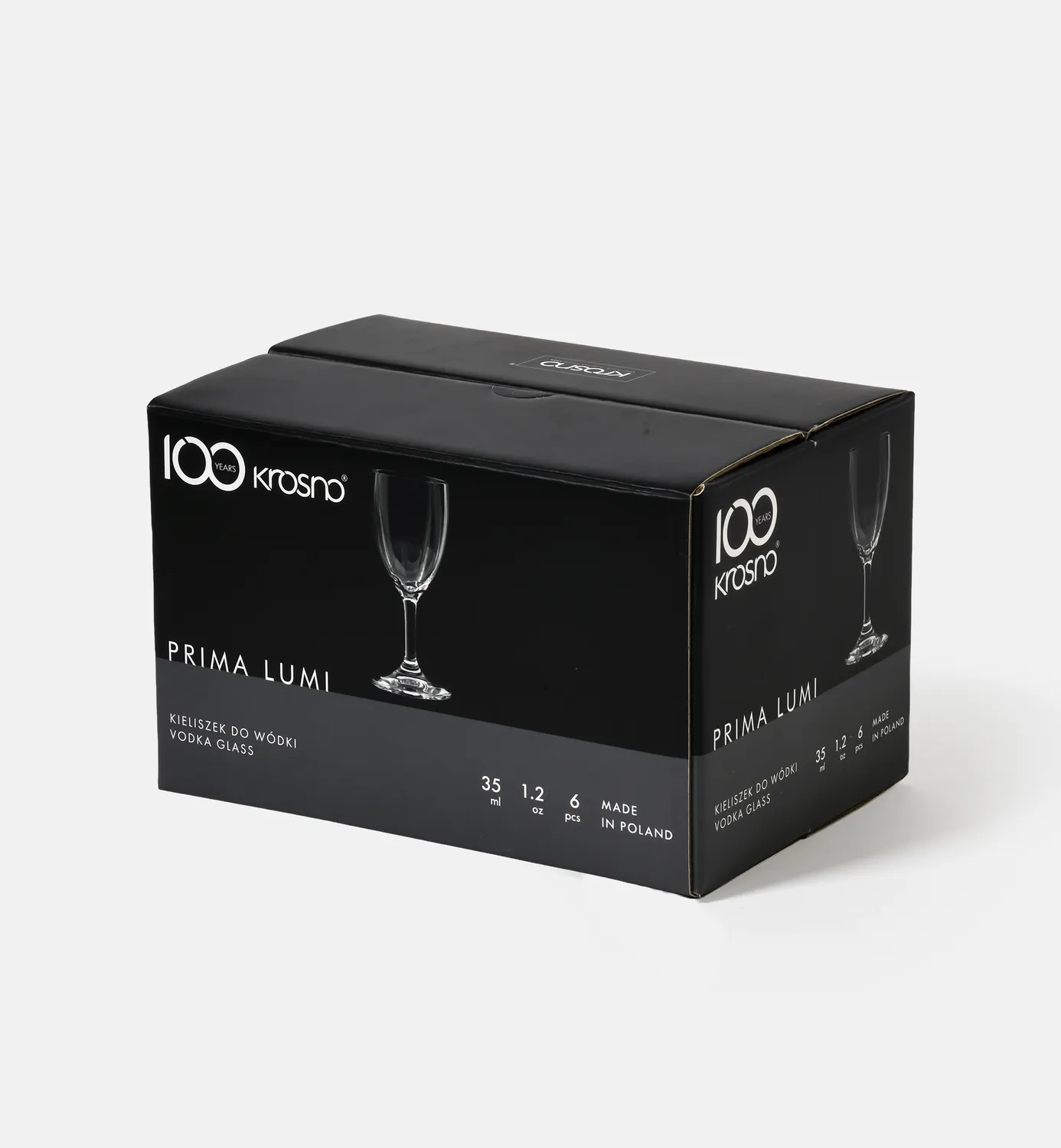 Krosno Prima Lumi snapseglas 25 ml 6 stk klar