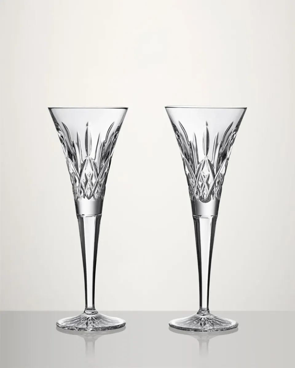 Waterford Lismore champagneglas 2 stk slebet krystal