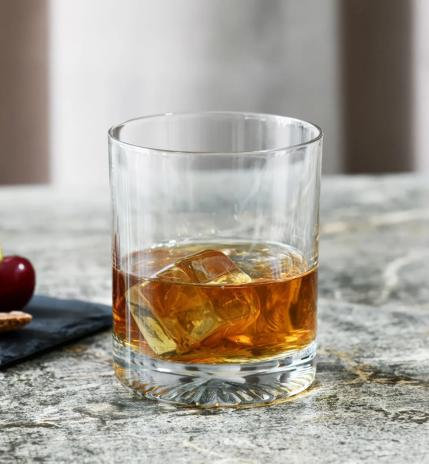 Krosno Mixology whiskyglas 300 ml med præget bund