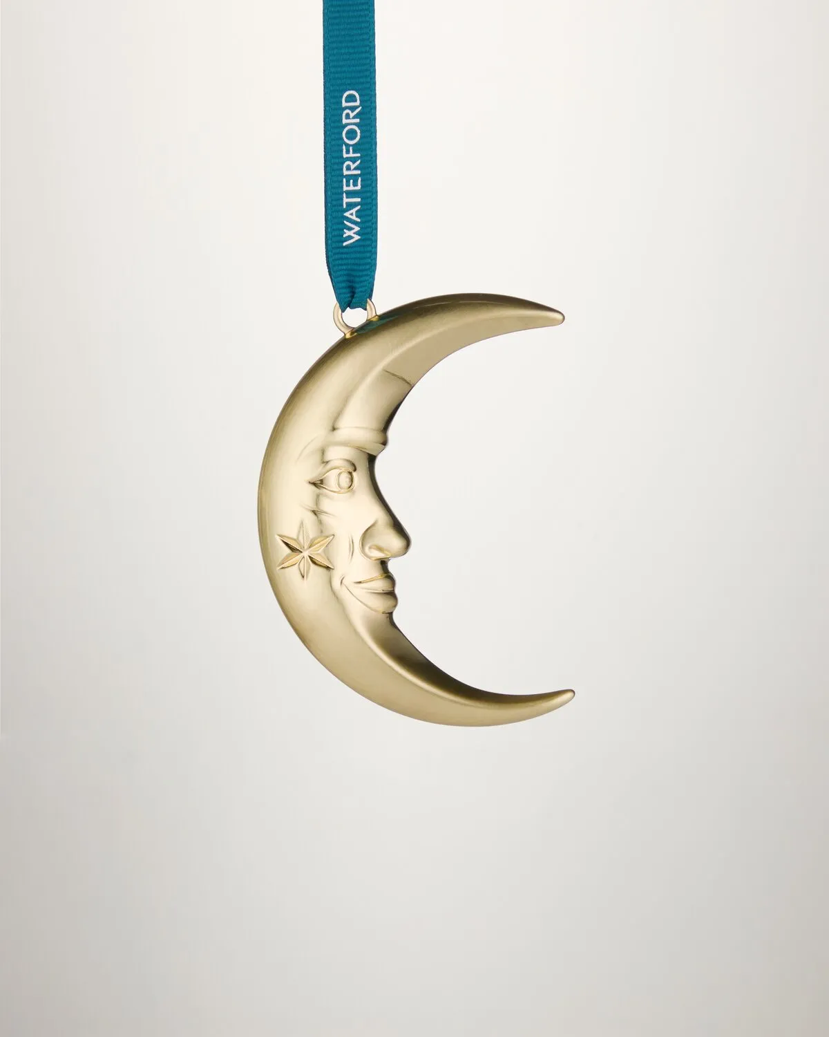 Waterford Moon juleornament måne guld metal