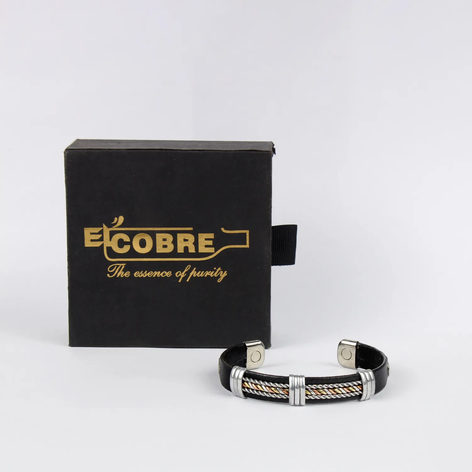 El'Cobre kobberarmbånd magnet Design 56 med æske