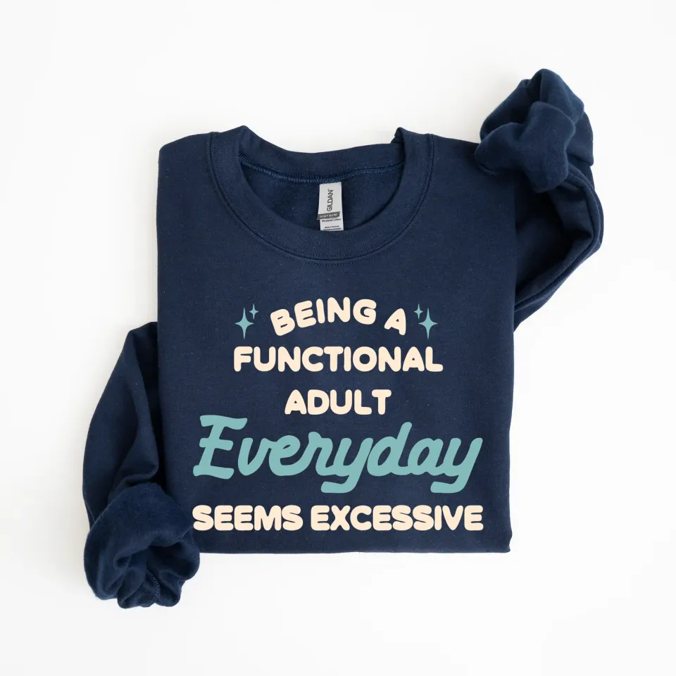 Mugsby Functioning Adult sweatshirt navy