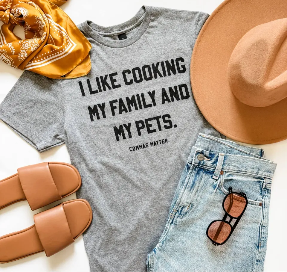 Mugsby I Like Cooking Grammar t-shirt xl sjov