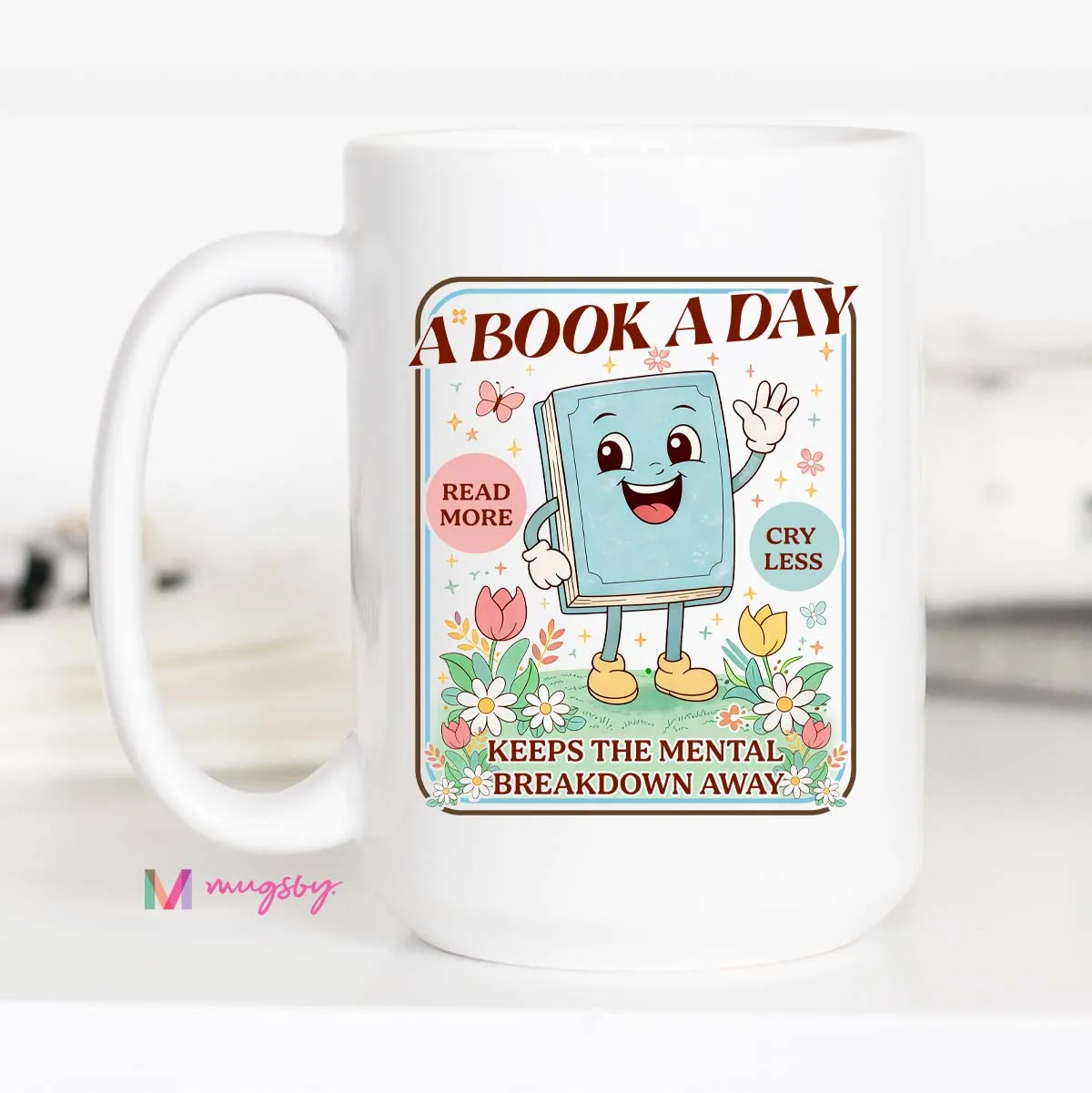 Mugsby A Book a Day Breakdown krus 325 ml