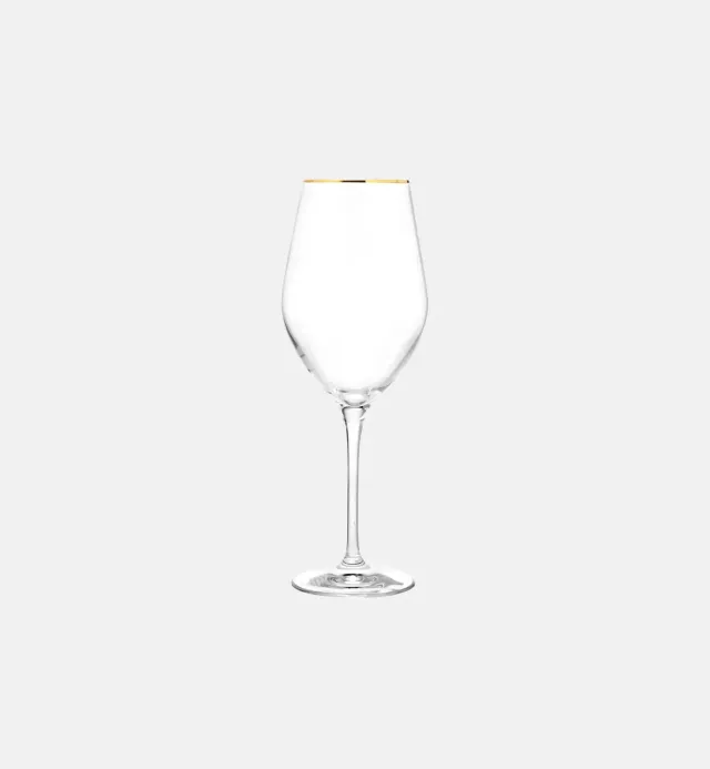 Krosno Splendour vinglas 460 ml guld krystal