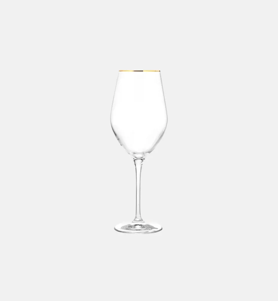 Krosno Splendour vinglas 460 ml guld krystal