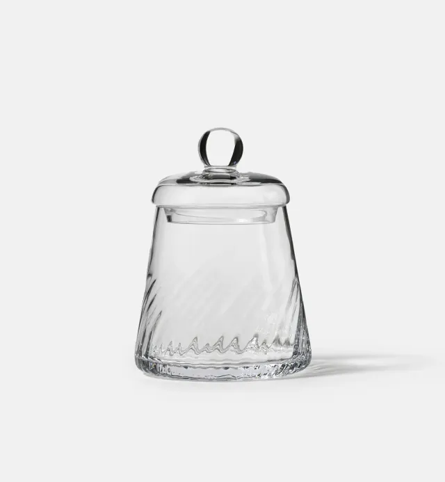 Krosno Gemstone krukke med låg klar 17,1 cm krystal