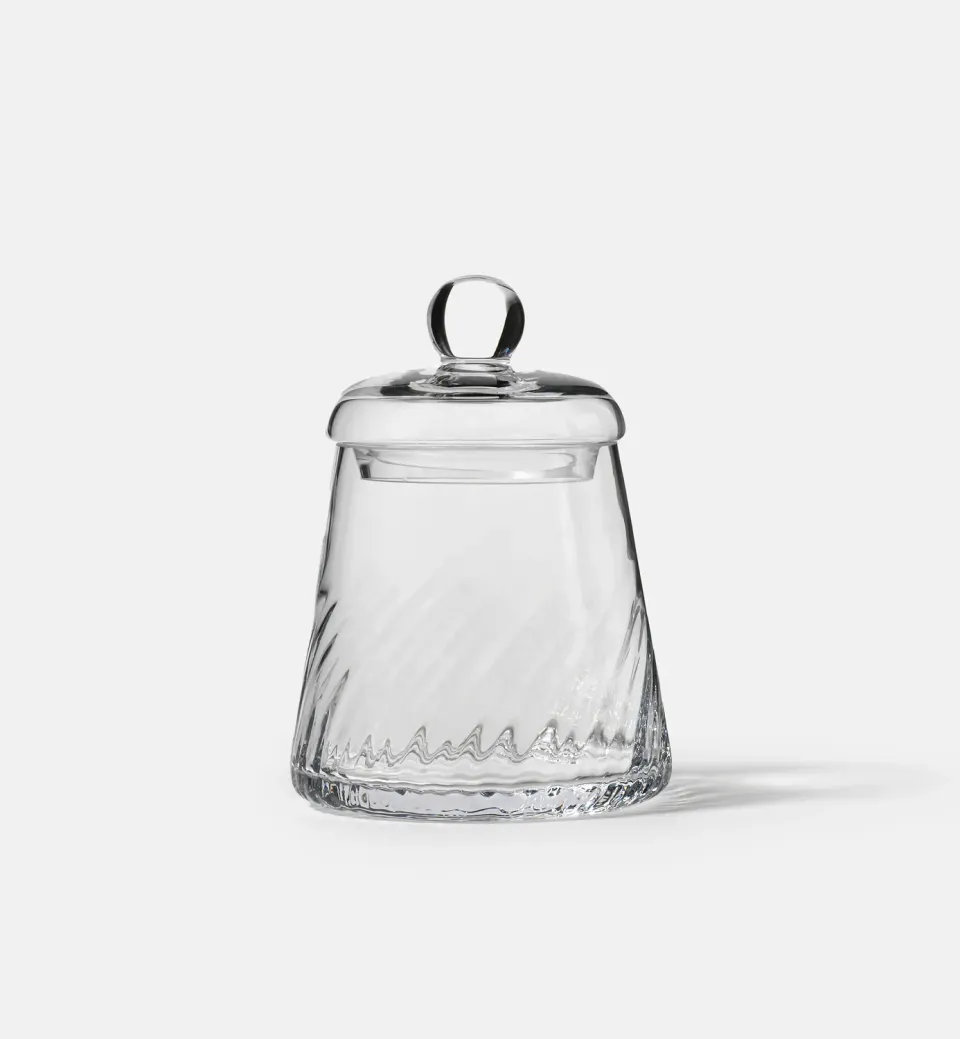 Krosno Gemstone krukke med låg klar 17,1 cm krystal