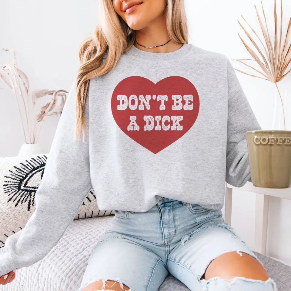 Mugsby Don't Be A Dick sweatshirt grå
