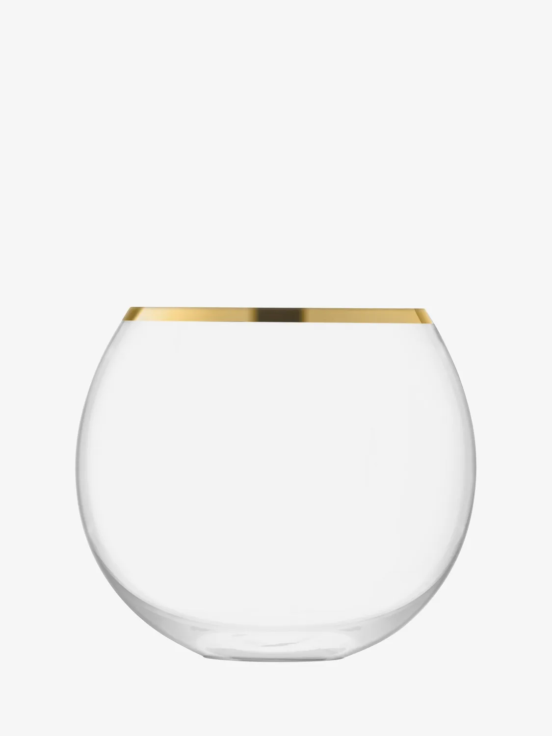 LSA Luca isspand mundblæst glas guldkant