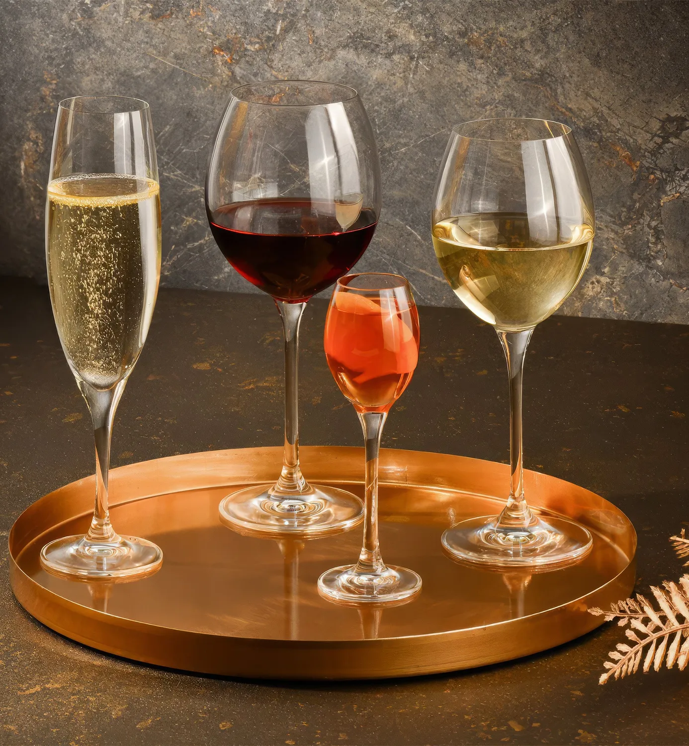 Krosno Venezia New hvidvinsglas 280 ml krystal