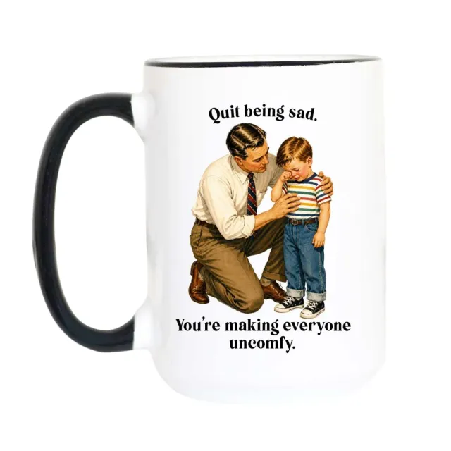 Mugsby Quit Being Sad krus hvid 325 ml