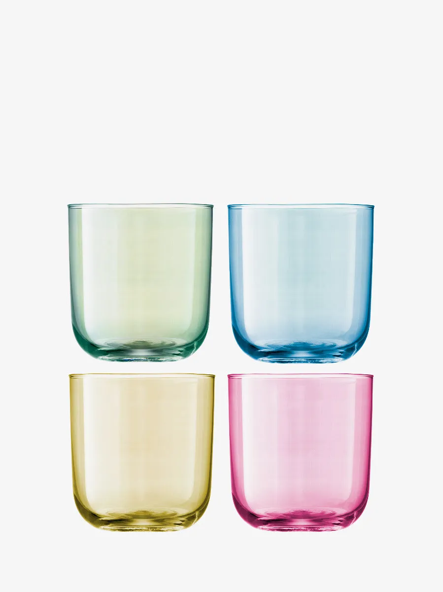 LSA Polka tumbler glas 4 stk metallic