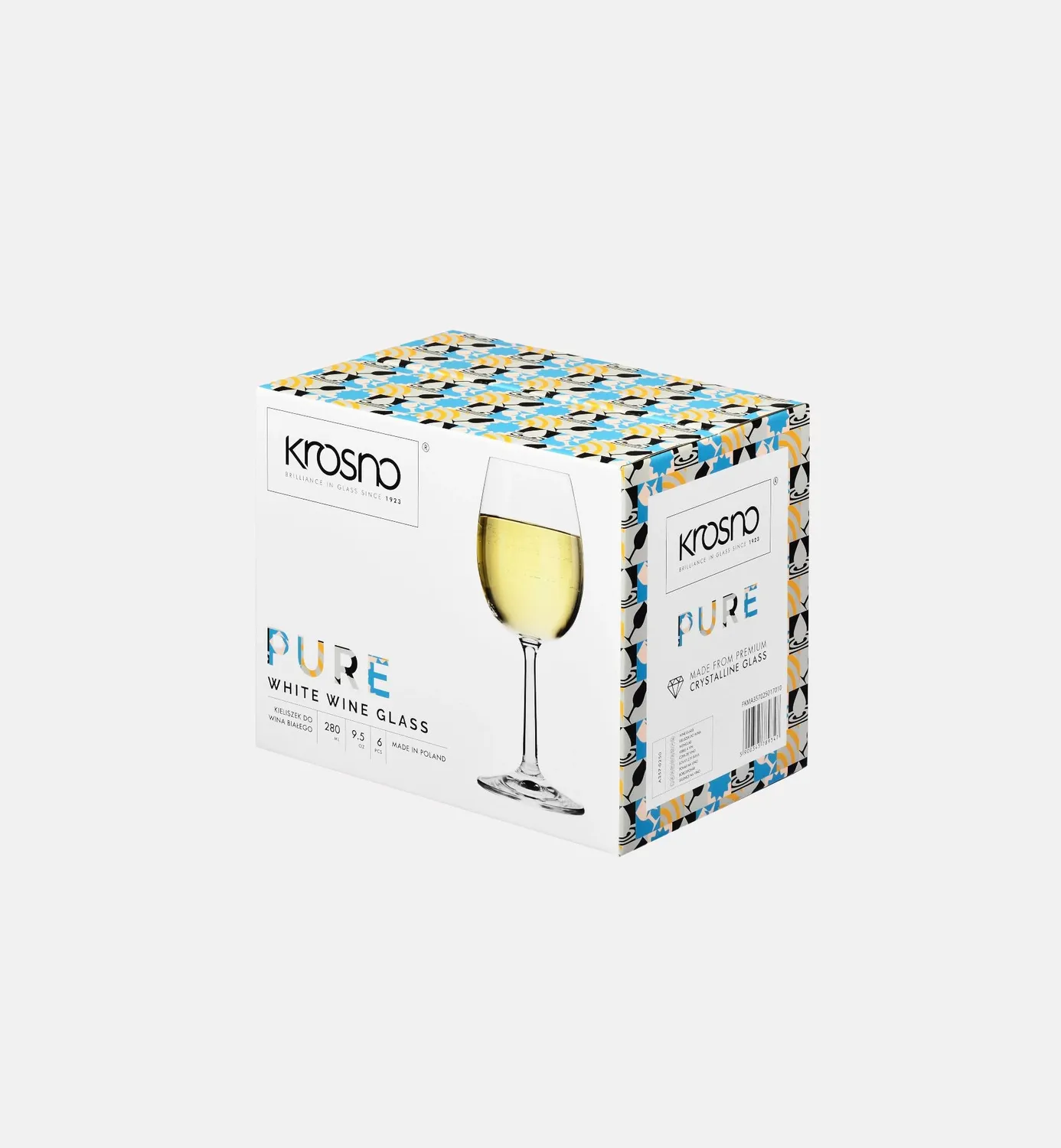 Krosno hvidvinsglas 280 ml krystalglas