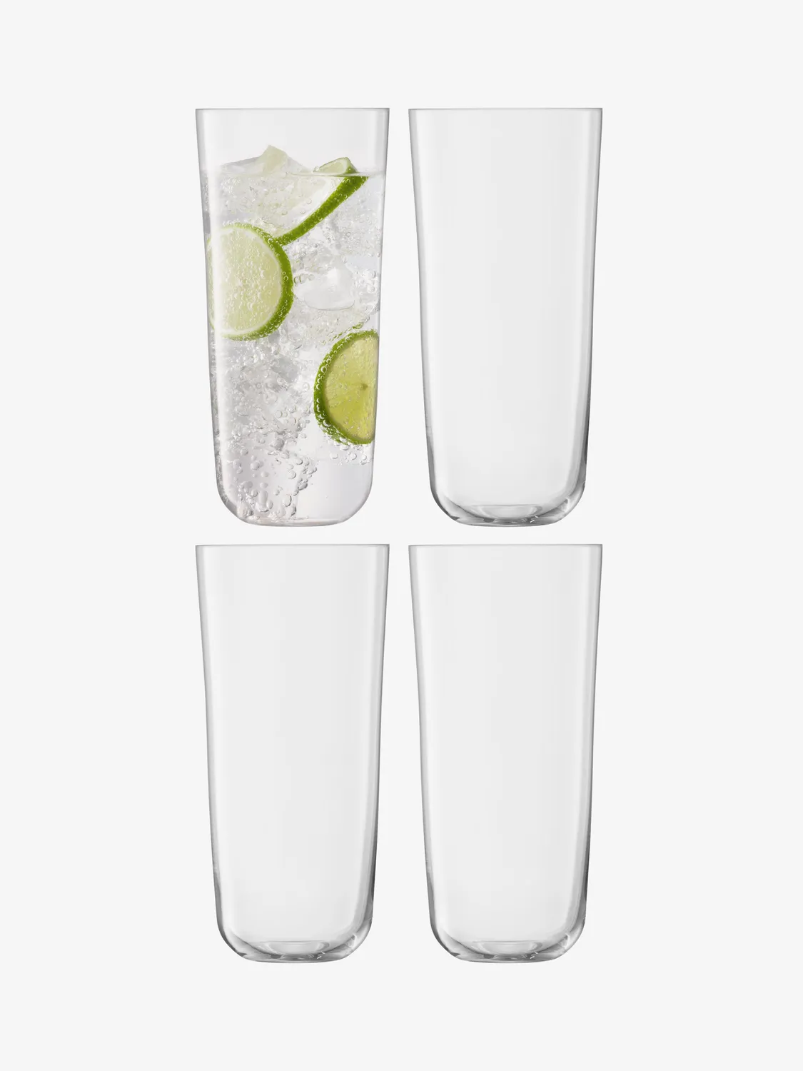 LSA Arc Highball drinkglas 4 stk klart glas