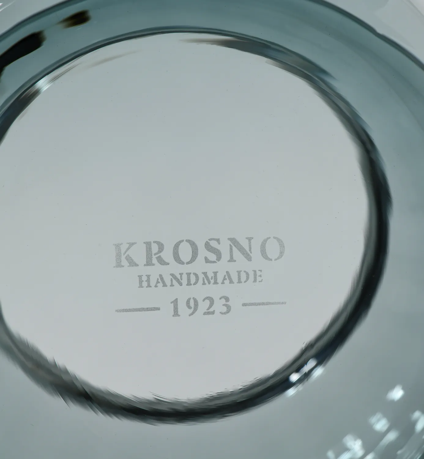 Krosno Ballerina lysestage akvamarin 12 cm krystal