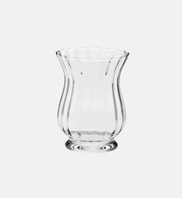 Krosno Flared Ribbed vase 20 cm lysestage