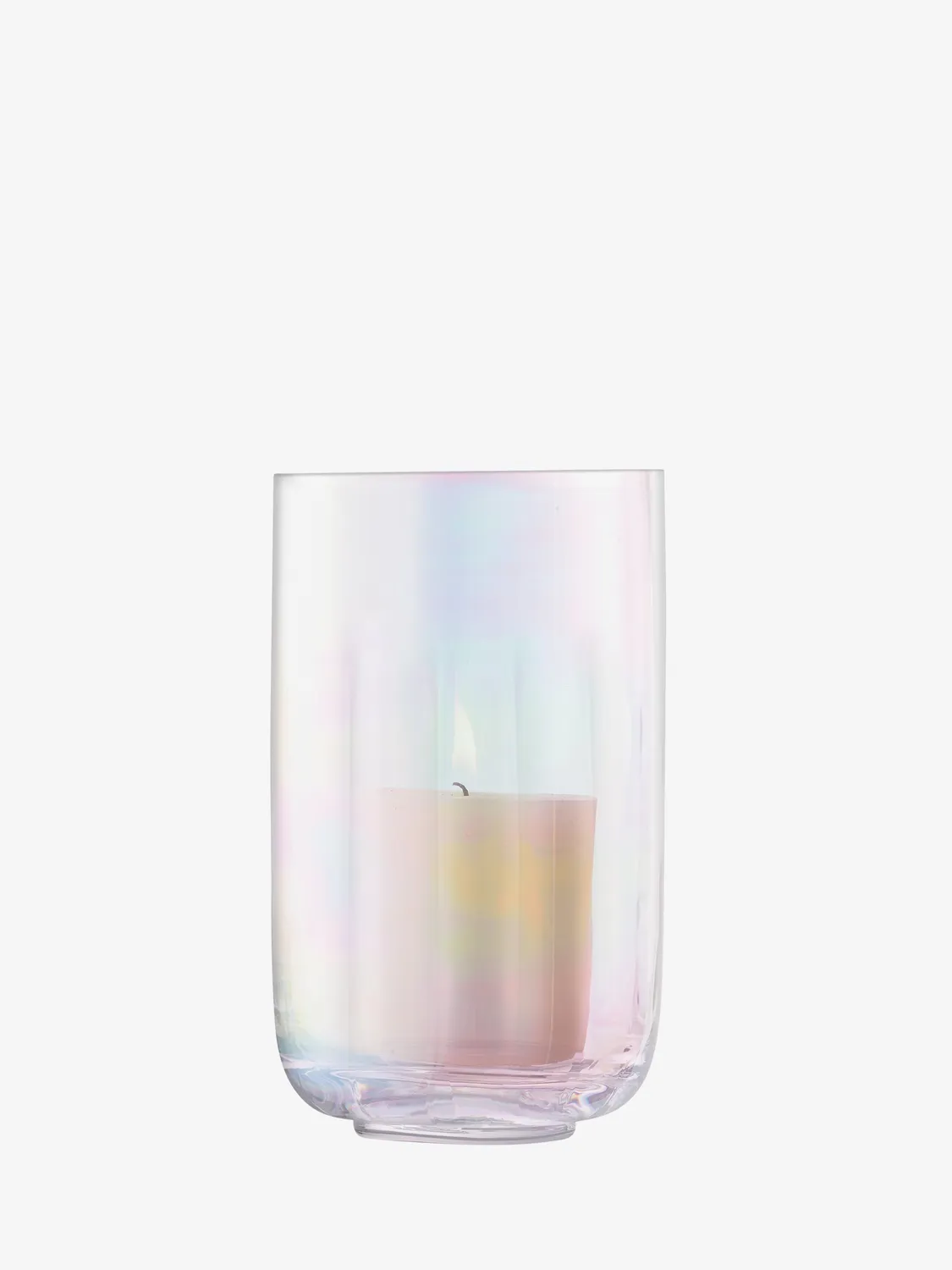 LSA Pearl lanterne vase mundblæst glas inkl. lys