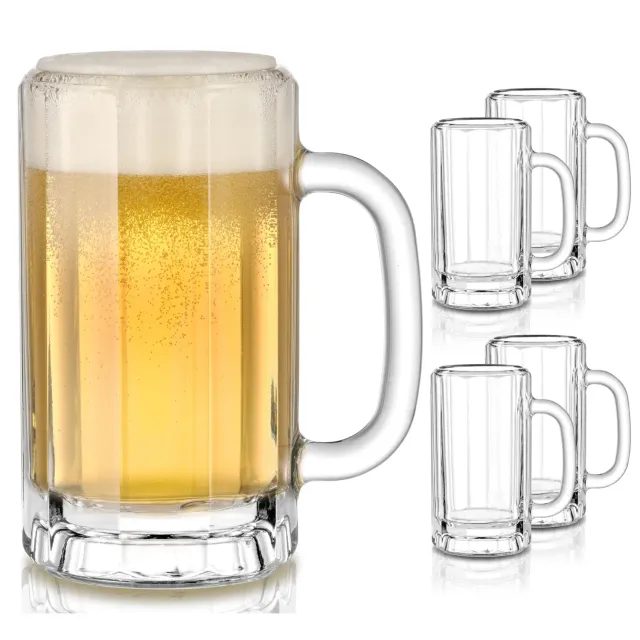 Libbey Heidelberg ølkrus glas 4 stk klar