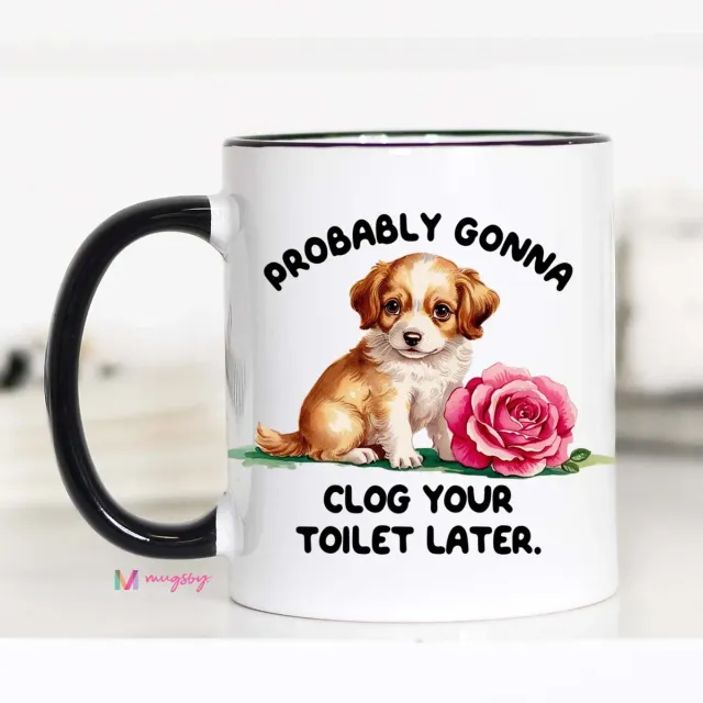 Mugsby Clog Your Toilet krus 325 ml hvid