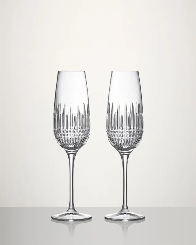 Waterford Lismore Diamond champagneglas 2 stk krystal