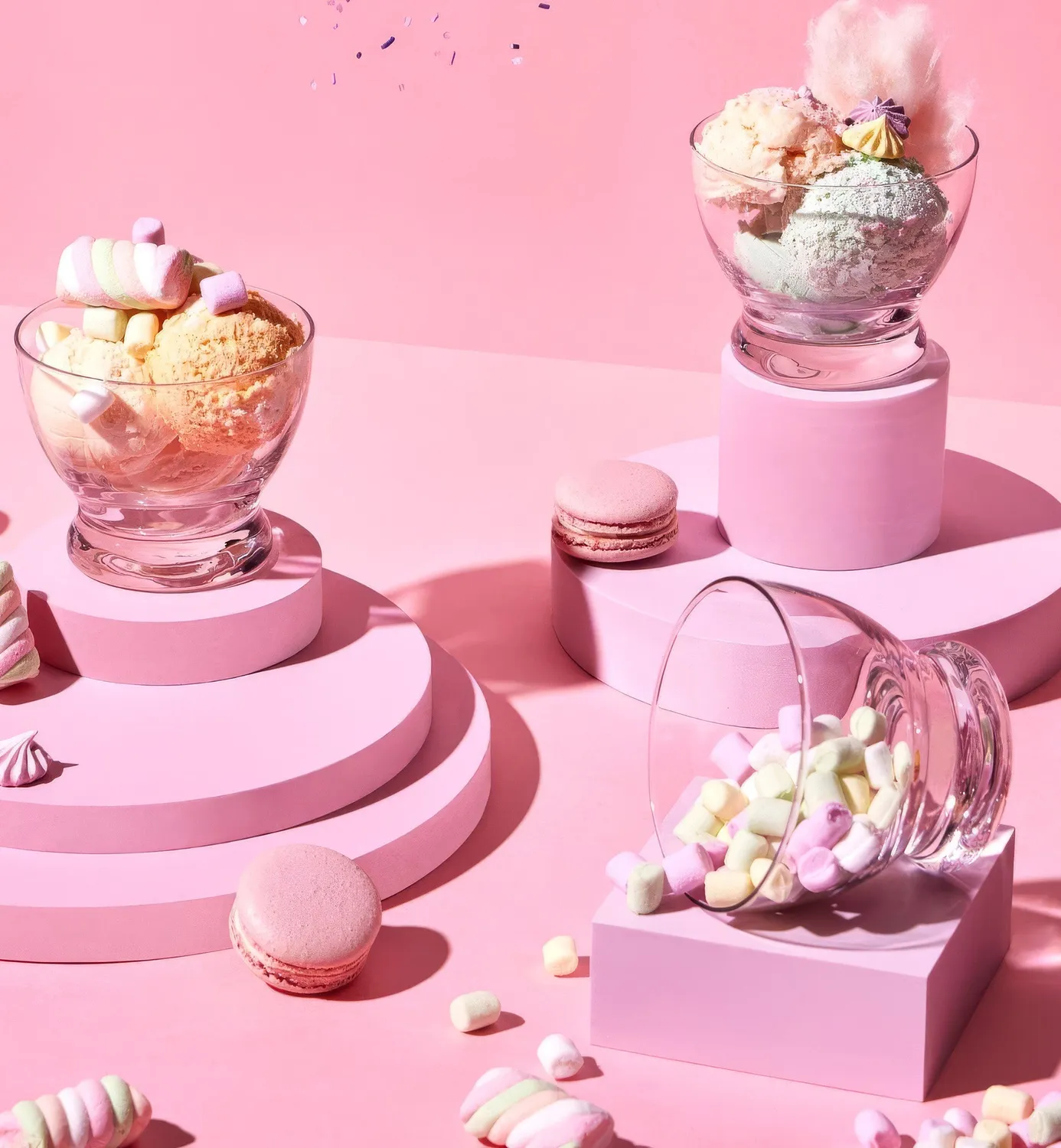 Krosno Pure dessertskål 260 ml glas til is