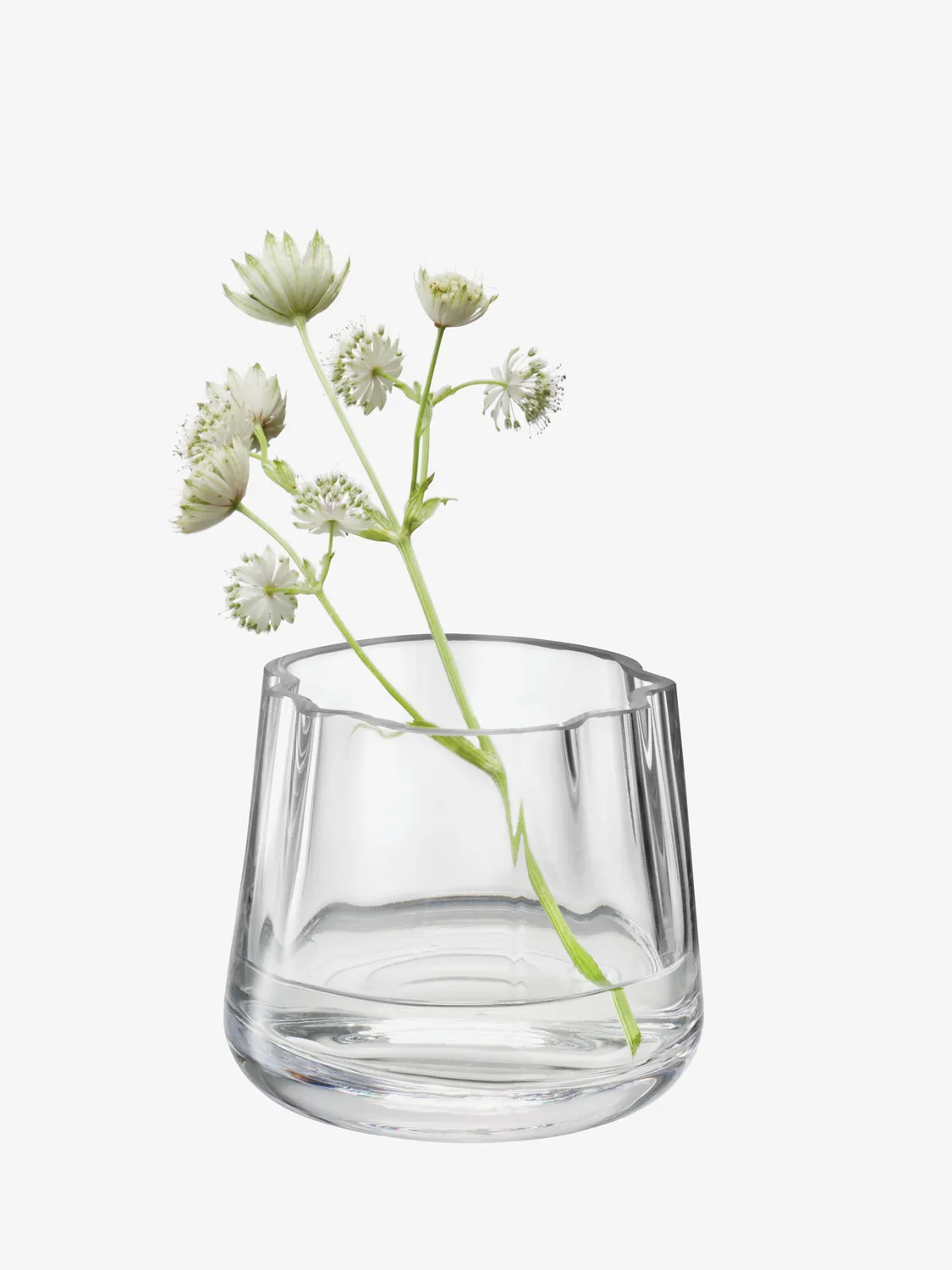 LSA Lagoon fyrfadsstage vase glas seegrøn