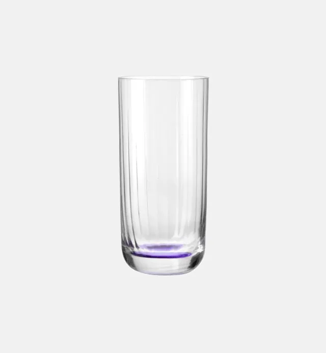 Krosno Bubble vandglas violet 360 ml riflet krystal