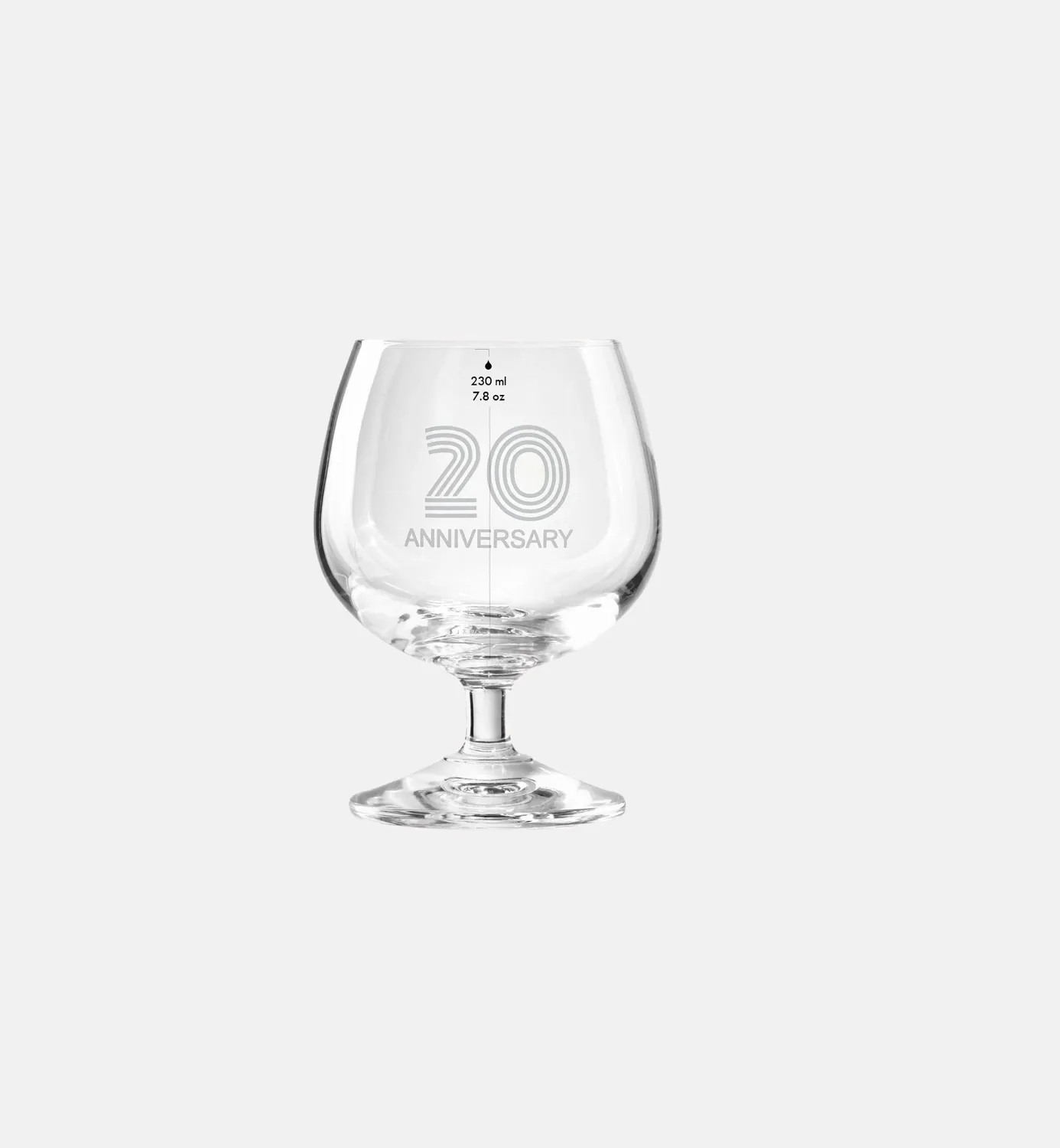 Krosno 20 Anniversary cognacglas 230 ml hvidt tryk