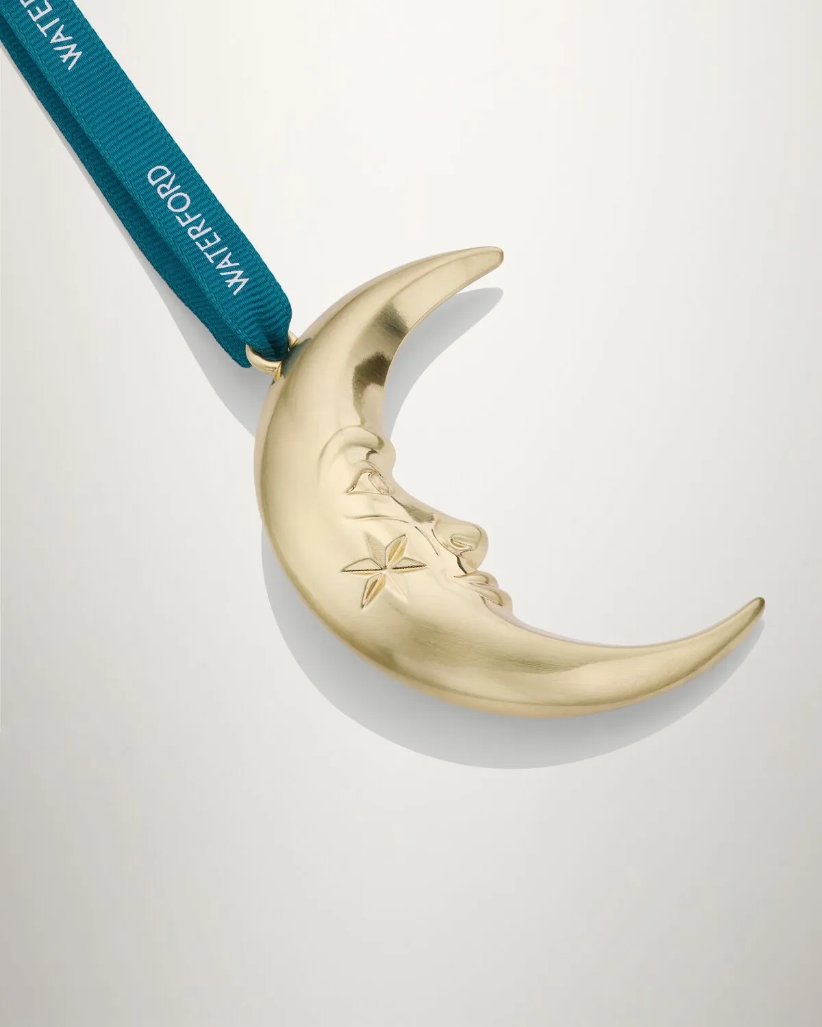Waterford Moon juleornament måne guld metal