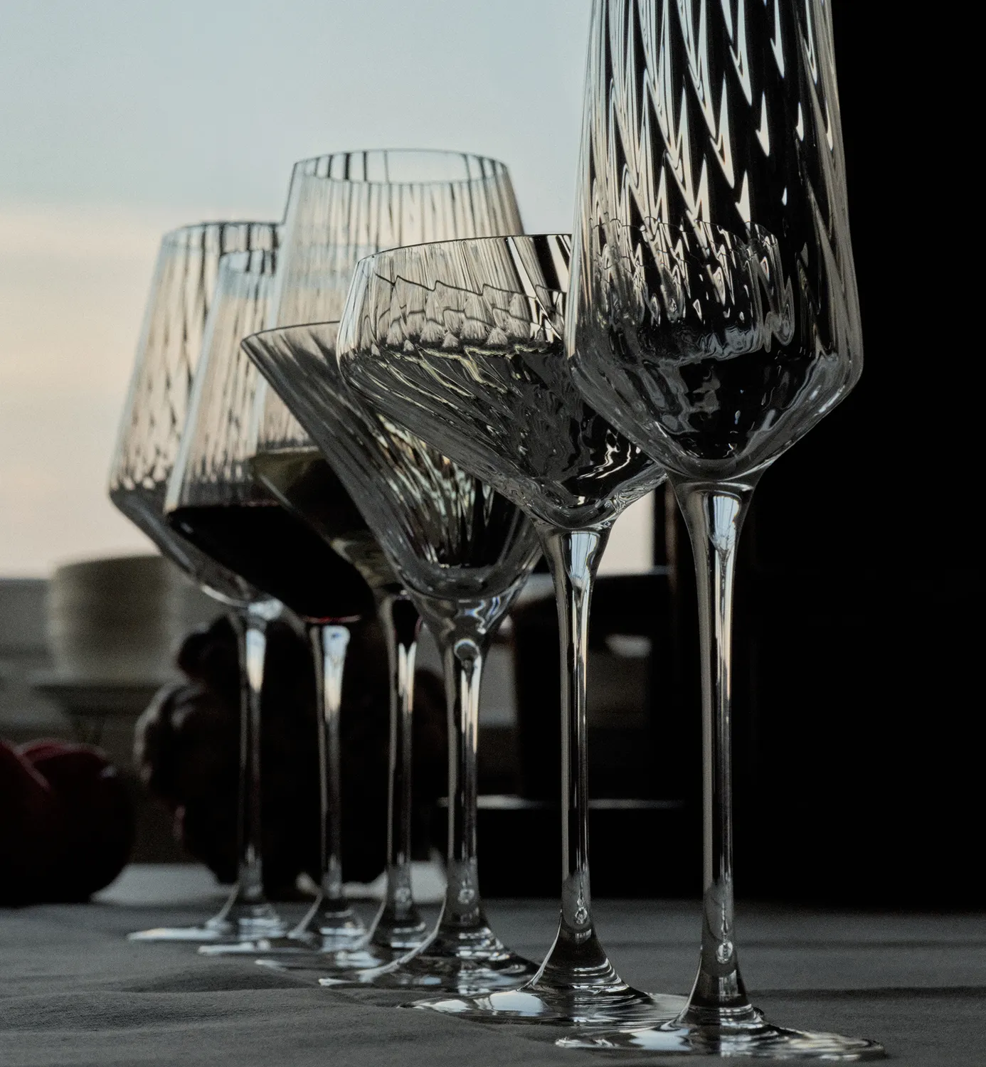 Krosno Avant-Garde Chardonnay hvidvinsglas 560 ml riflet