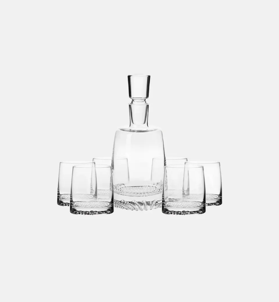 Krosno whiskysæt 7 dele karaffel og glas