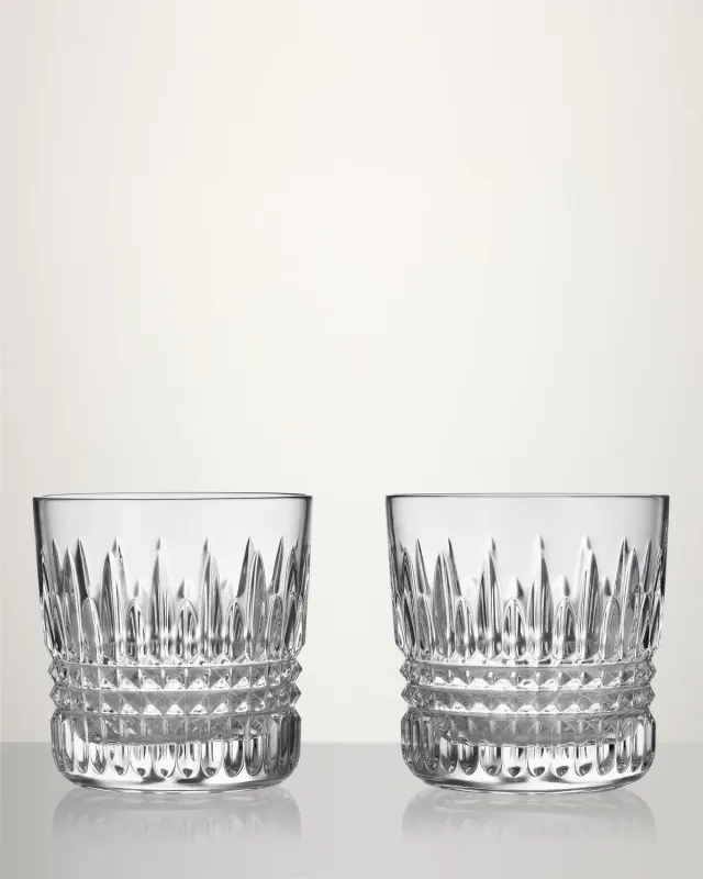 Waterford Lismore Diamond whiskyglas 2 stk facetslebet