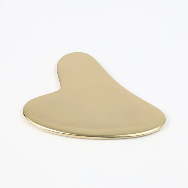 El'Cobre Deluxe Kansa Gua Sha hjerte ansigtsskraber bronze