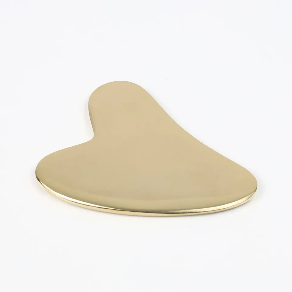 El'Cobre Deluxe Kansa Gua Sha hjerte ansigtsskraber bronze