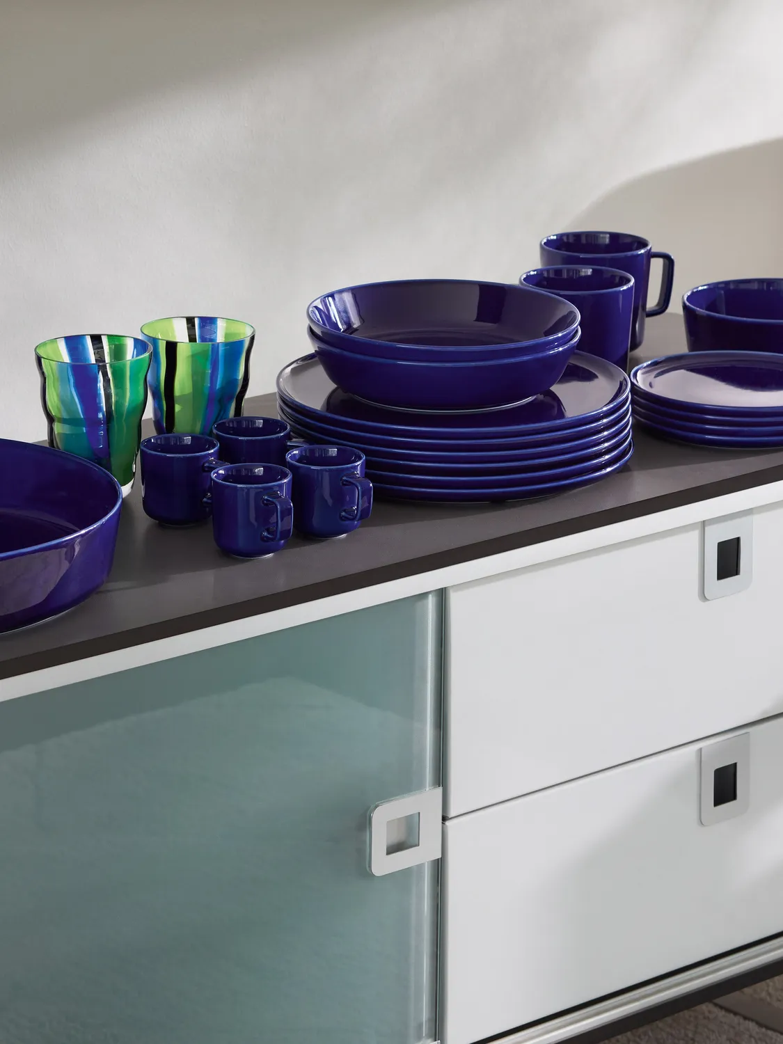 LSA Collective pastaskål 2 stk cobalt porcelæn
