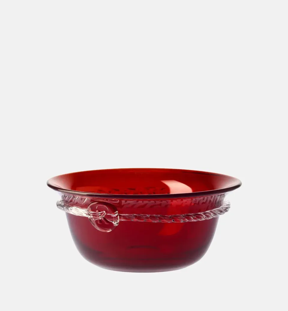 Krosno Aurelia serveringsskål rubin krystal 25 cm