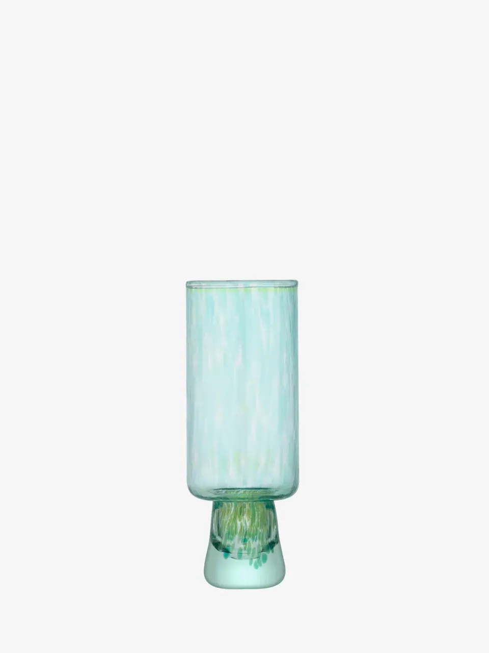 LSA Sea Glass flute glas 2 stk genbrugsglas plettet