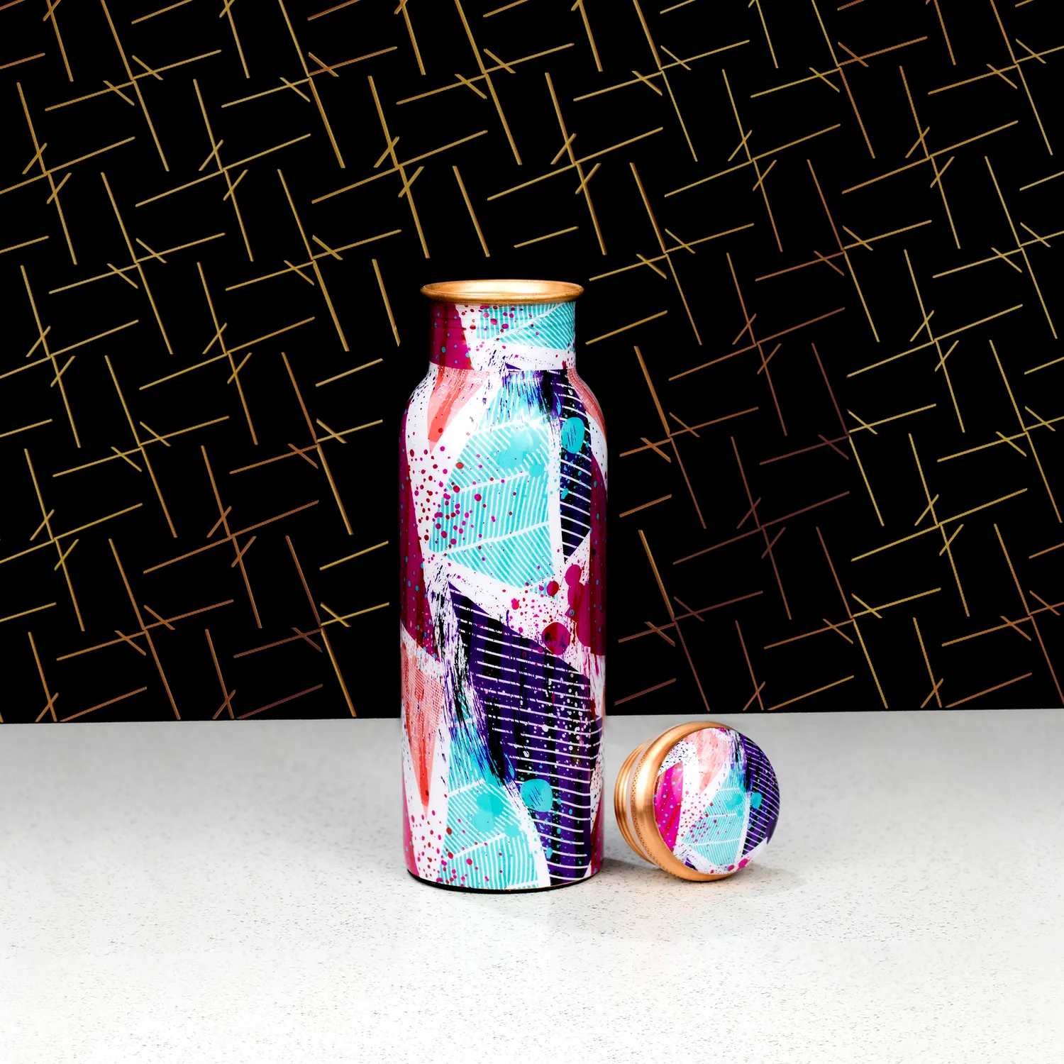 El'Cobre Limited Edition drikkeflaske 700 ml Graffiti kobber