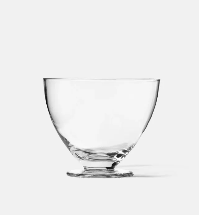 Krosno serveringsskål på fod 20 cm krystalglas