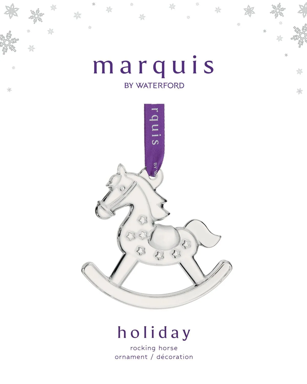 Waterford Marquis Gyngehest ornament krystal
