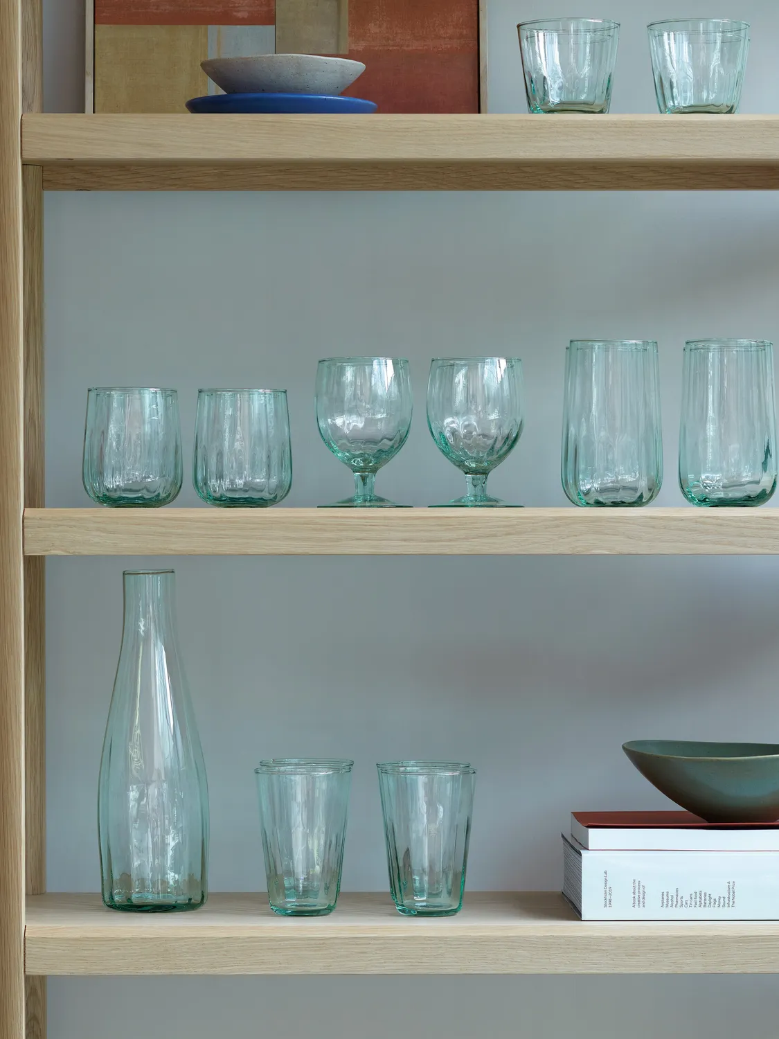 LSA Mia Hydration Bundle glassæt 5 dele genbrugsglas