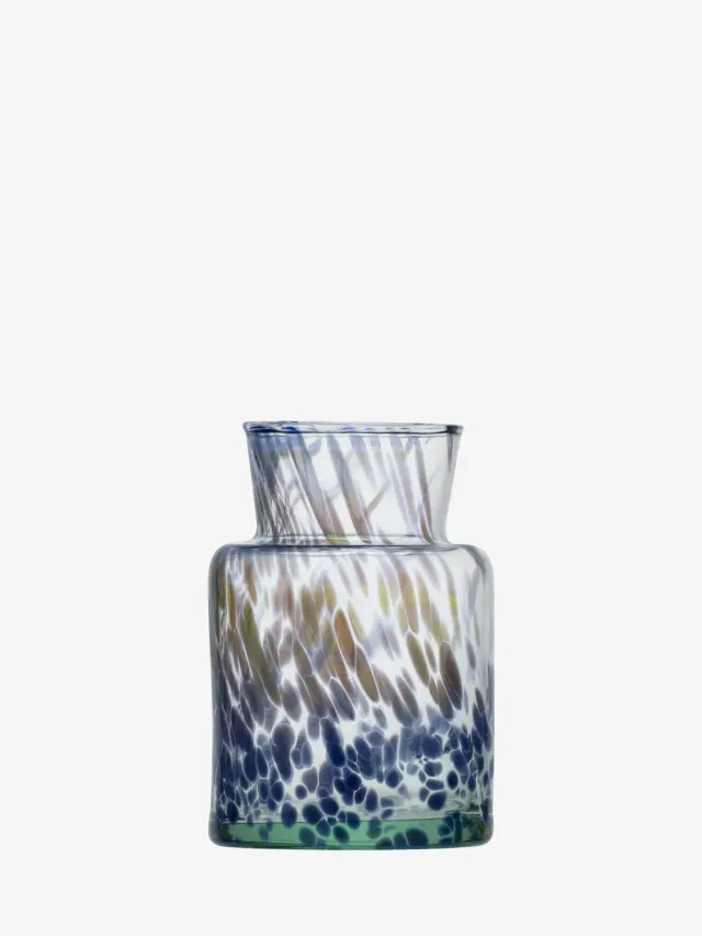 LSA Sea Glass bud vase genbrugsglas spættet lille