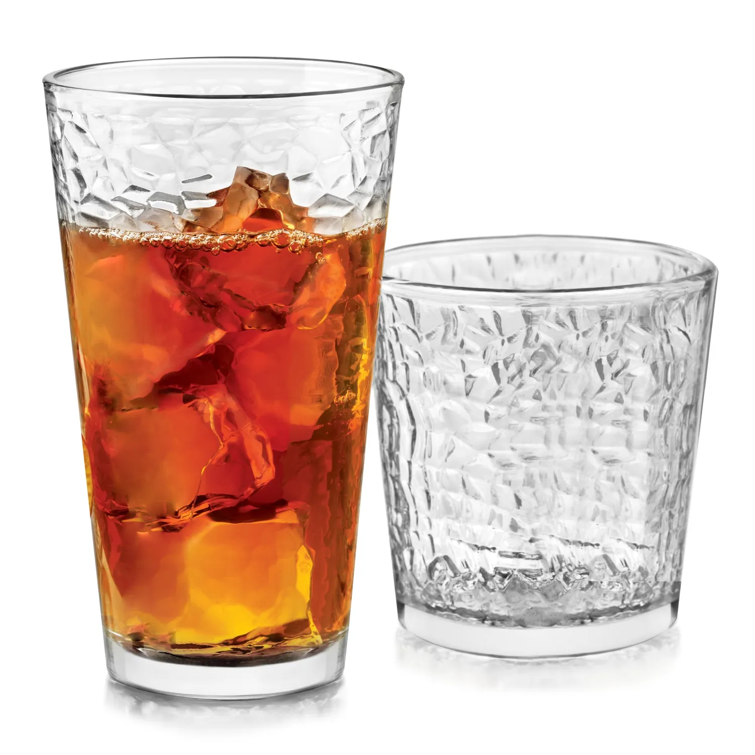 Libbey Frost drikkeglassæt 16 stk riflet glas