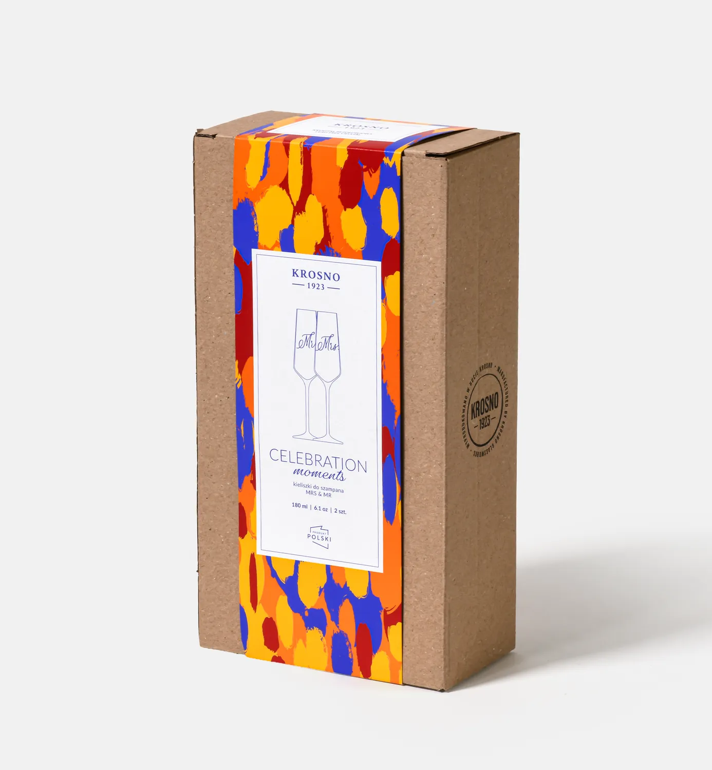 Krosno Mr. & Mrs. champagneglas 180 ml 2 stk krystal