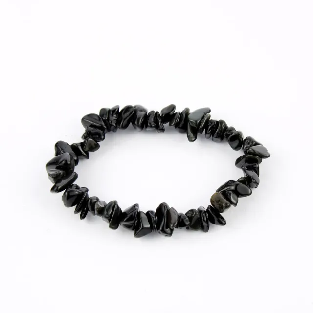 El'Cobre Black Obsidian armbånd krystal chip