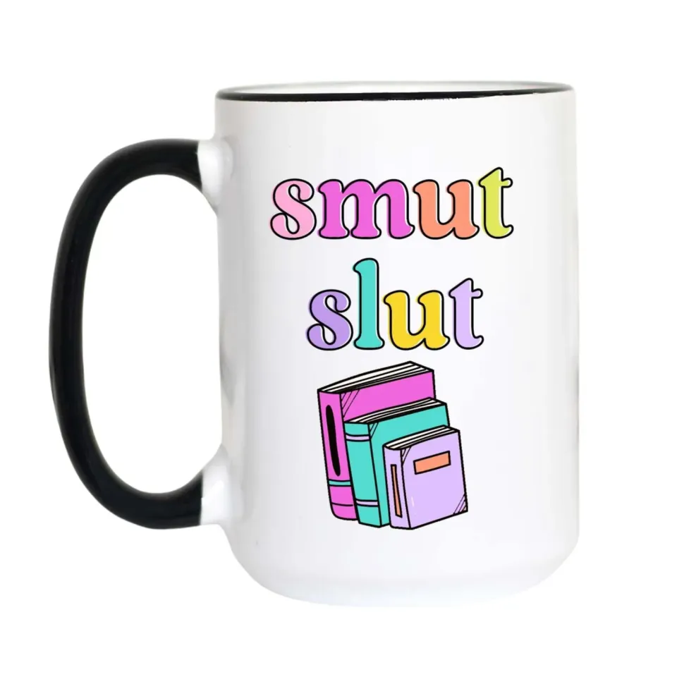 Mugsby Smut Slut krus hvid 325 ml book lover