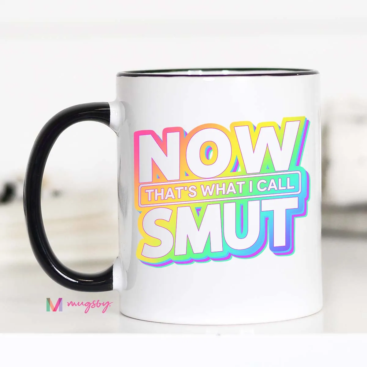 Mugsby Smut kop hvid keramik 325 ml bog